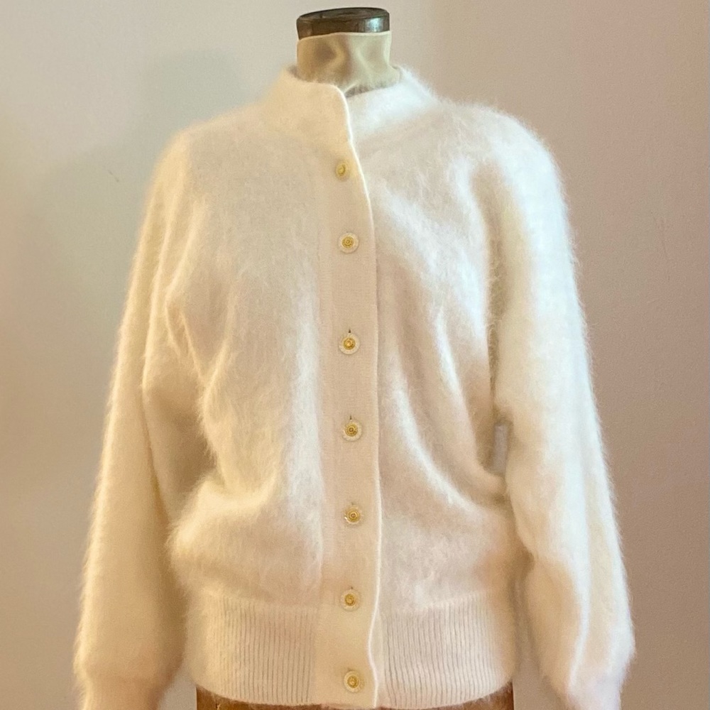 Angora cream sweater